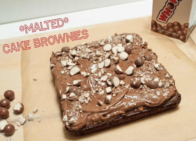 Malted Cake Brownies