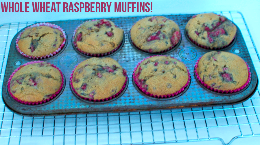 Whole Wheat Raspberry Muffins